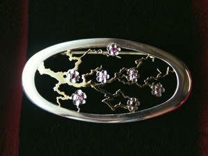 cherry blossem, stg,18 ct,y,w,pink saph.